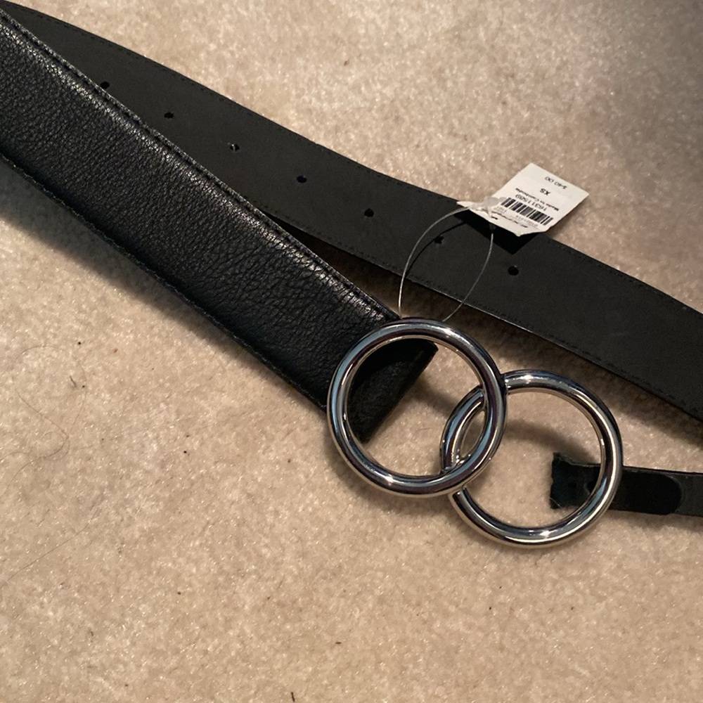 NWT Express Black Leather Belt